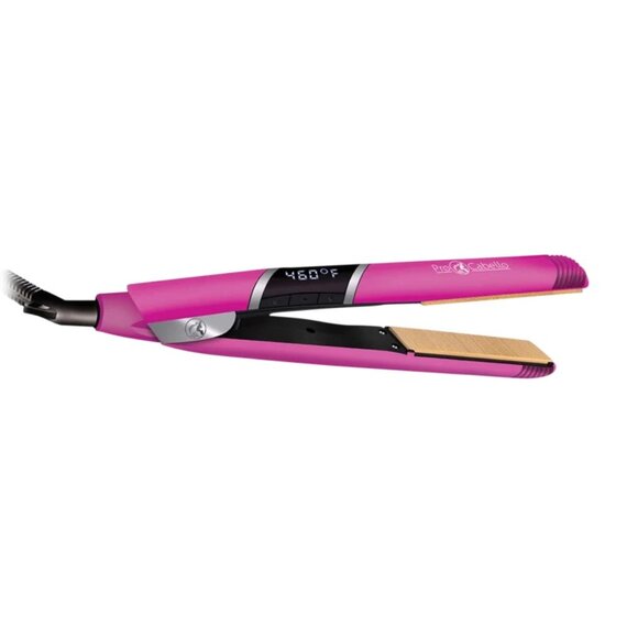 PROCABELLO Nano Fiber Flat Iron w/Zero Friction Technology (Pink) (NEW IN BOX) - Picture 2 of 8